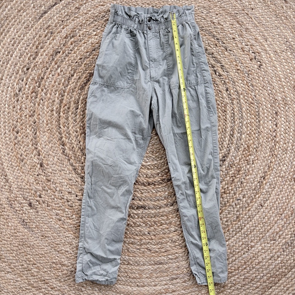 Abercrombie & Fitch Pants Womens Medium Sage Green Paperbag Utility Joggers - Picture 5 of 7